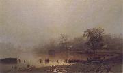 Lev Kamenev The Red Pond in Moscow in Automn oil painting picture wholesale